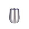 Stainless Steel Eggshell Wine Tumbler 12oz Double Wall Vacuum Insulated Reusable Cup for Birthday Holiday Gifts