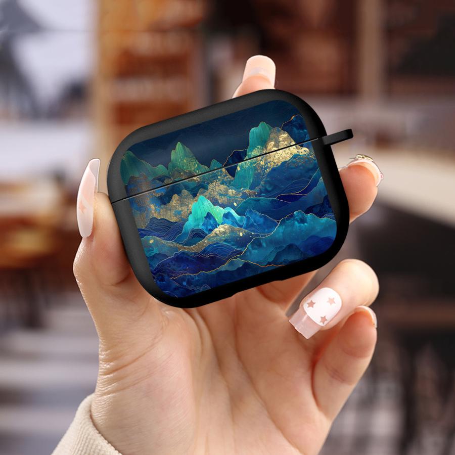 

Case For Airpods 2 1 Pro2 Pro 3 Pro3 4 Earphone Cases Cover Liujin Mountain Sea Airpods Pro 3