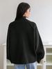 Solid Stand Collar Zip Knitted Cardigan Top Sweater Jacket
