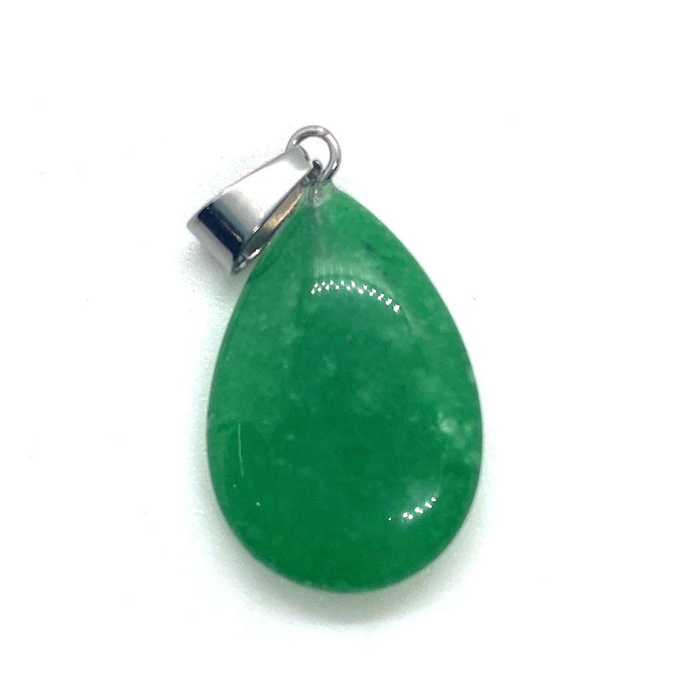 Opal Teardrop Pendant, 17x27mm Stone, Single Hole Melon Seed Buckle, DIY Necklace Jewelry Accessory