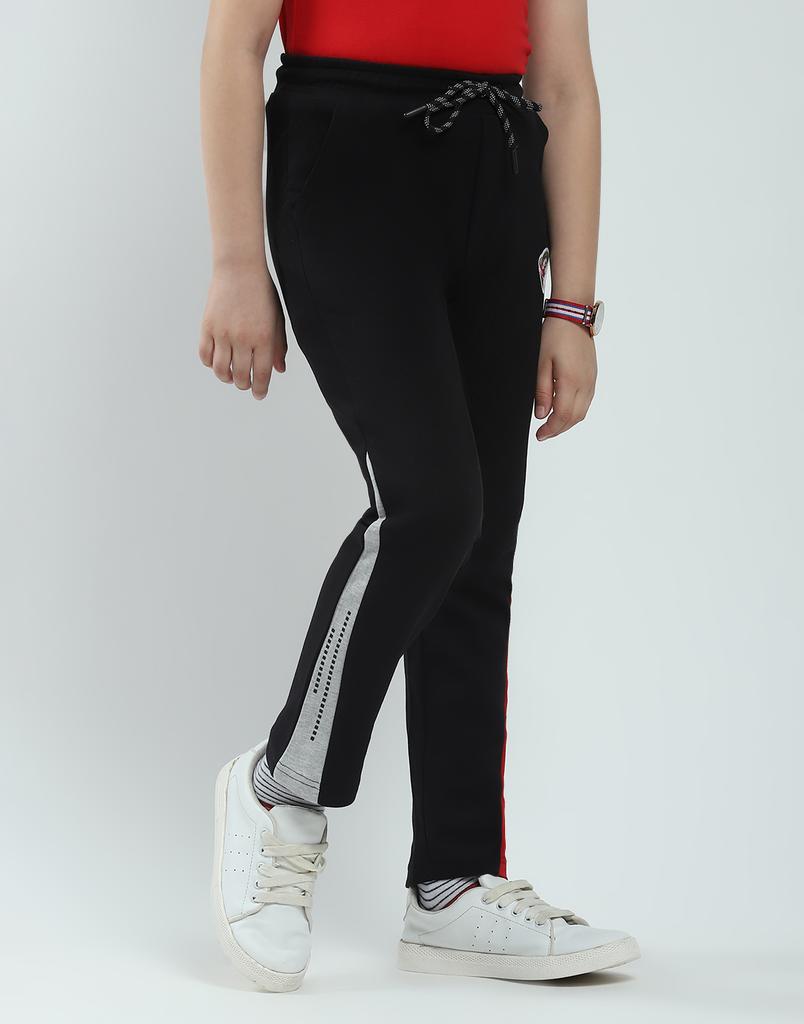 Monte Carlo Boy's Regular Fit Solid Track Pants