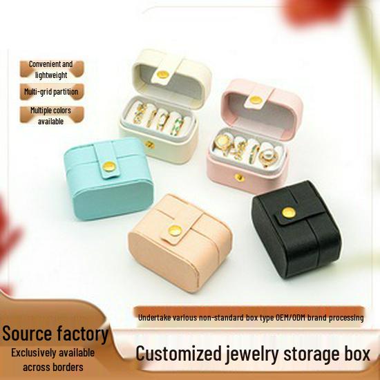 Minimalistyczne Mini Pudełko na Biżuterię na Kolczyki Sztyfty i Prezenty