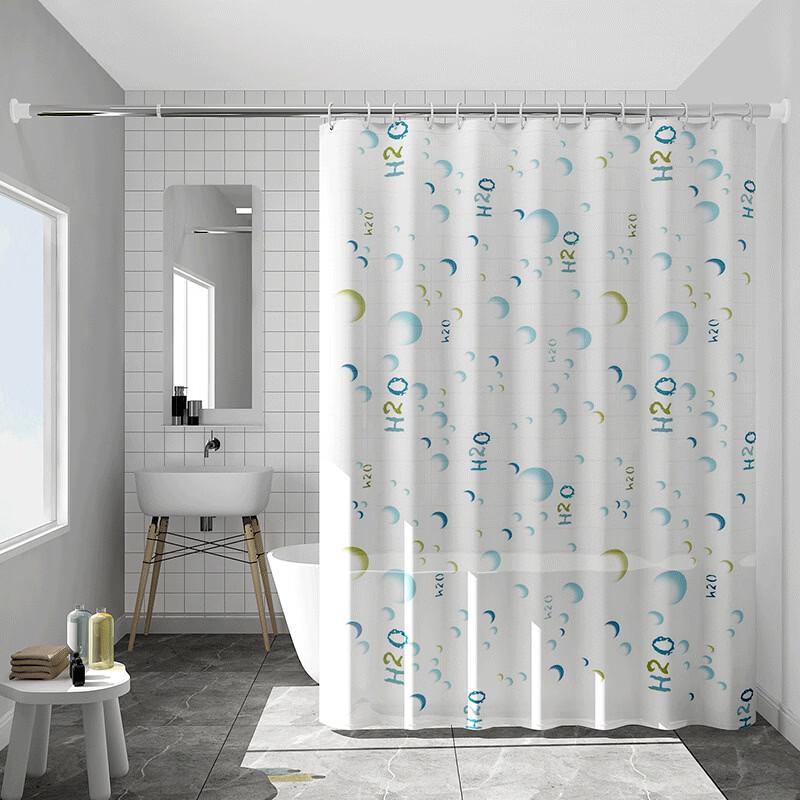 Yiceng PEVA Thickened Bathroom Shower Curtain W200*H200cm