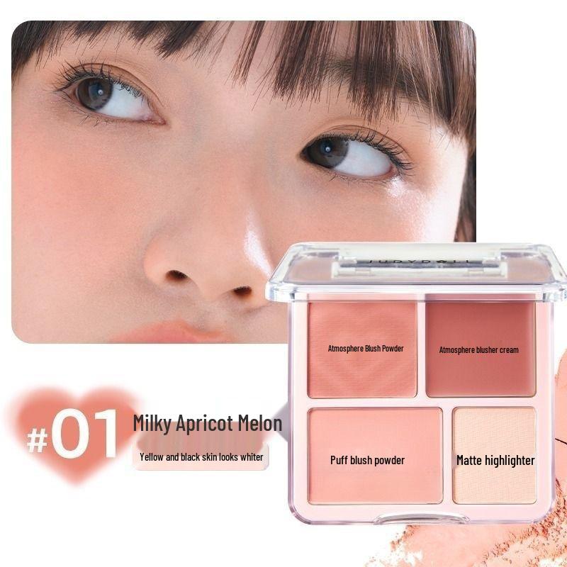 

Kappale Палетка румян и хайлайтера «Четыре цвета» - Матовая контурирующая косметика 9