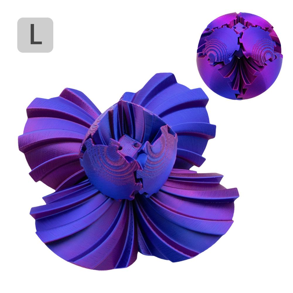 3D Printed Gear Ball Rotating Toy 3D Printed Rotating Gear Ball Desktop Innovative Decorative Model Gift for Kids and Adults