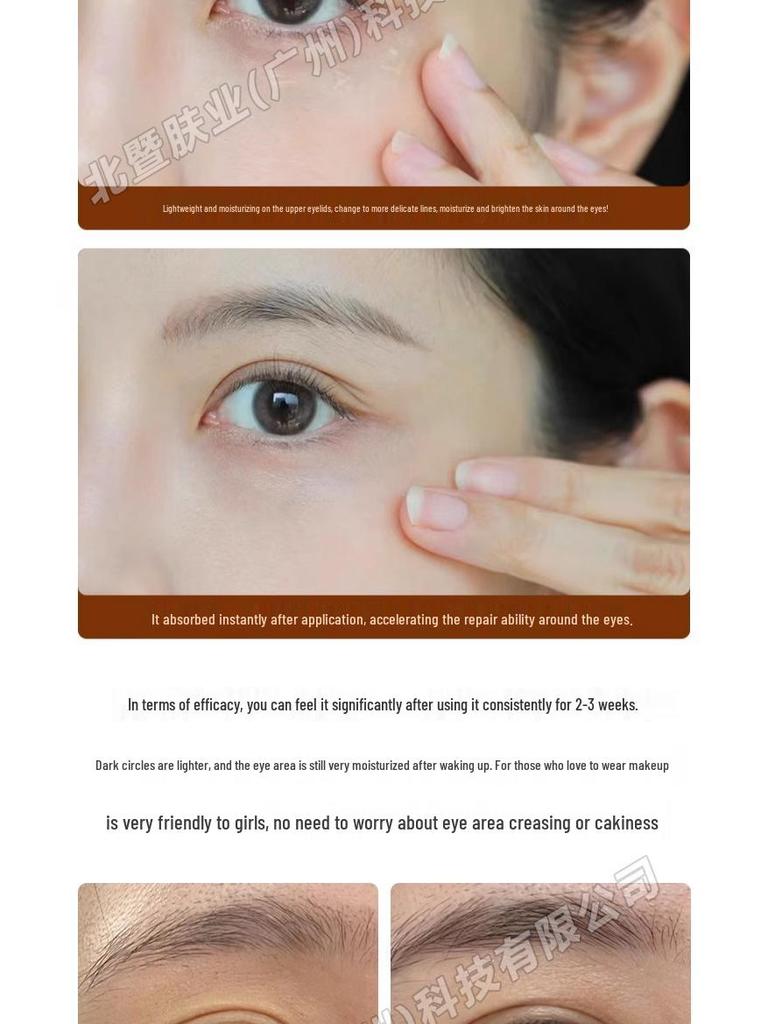Véritable Crème Fermeté Yeux: Anti-rides, Cernes & Poches, Hydrate & Réduit les Ridules