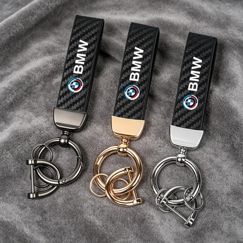 Car Emblem Leather Keychain Key Pendant For BMW F11 F10 E90 F40 E46 E60 E70 E39 E36 E87 X7 E92 E91 E28 X3 X5 Car Key Accessories rldf93