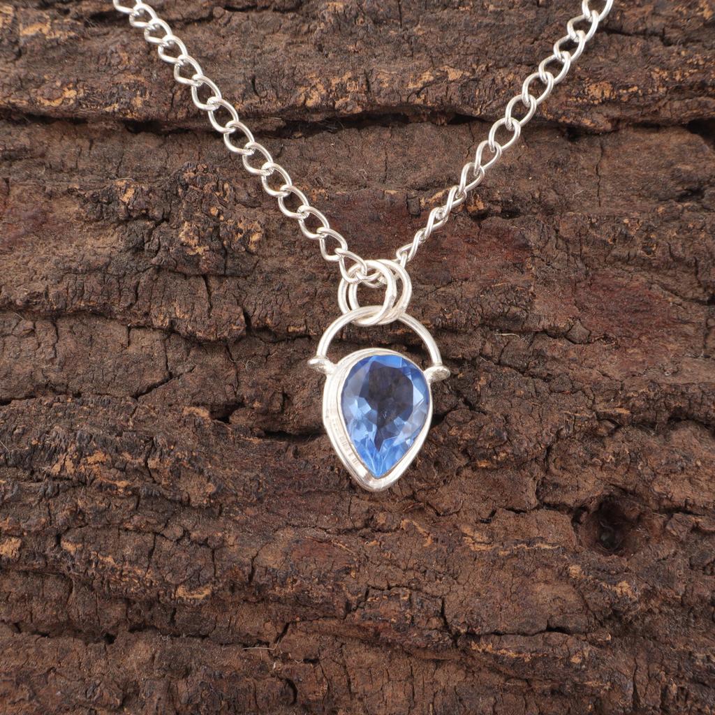 Tanzanite Gemstone 925 Sterling Silver Art Deco Third Eye Chakra Ethnic Pendant PP-56-15