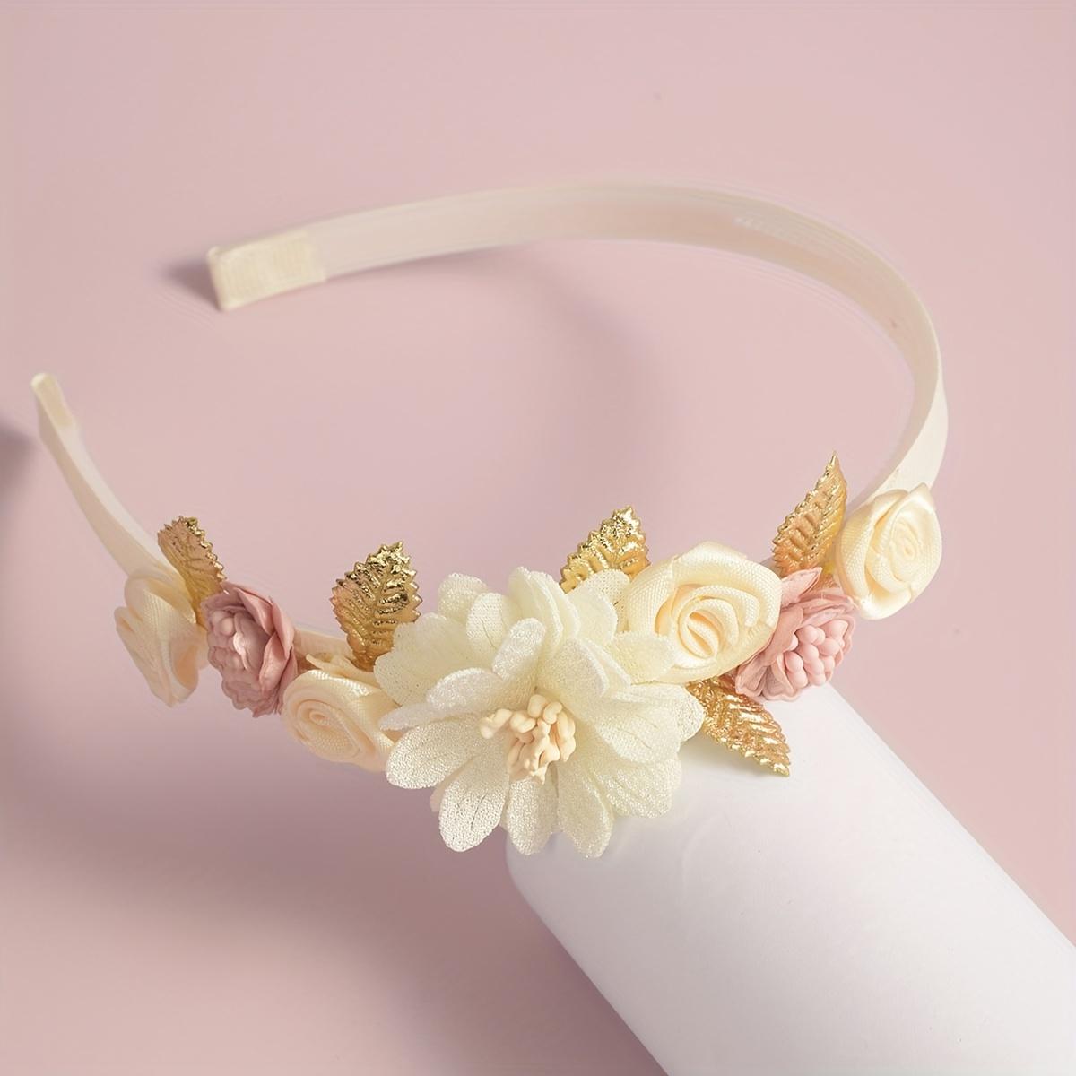 

1PC Headband Hair Accessories Cute Pressure Hair Band Hair Accessories Versatile Headband High Sense of High Skull Top Headband слоновая кость