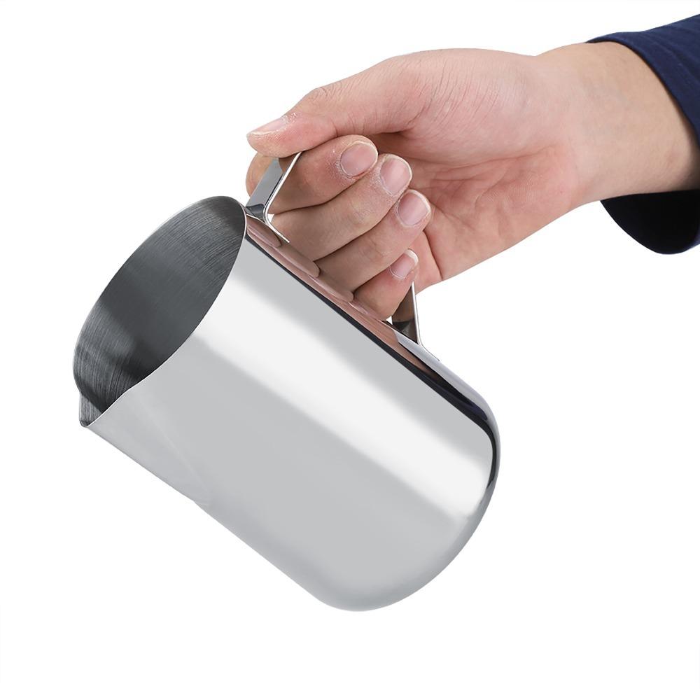 Ergonomic Handle Milk Frothing Cup 304 Stainless Steel Stainless Steel Milk Jug Coffee Accessories