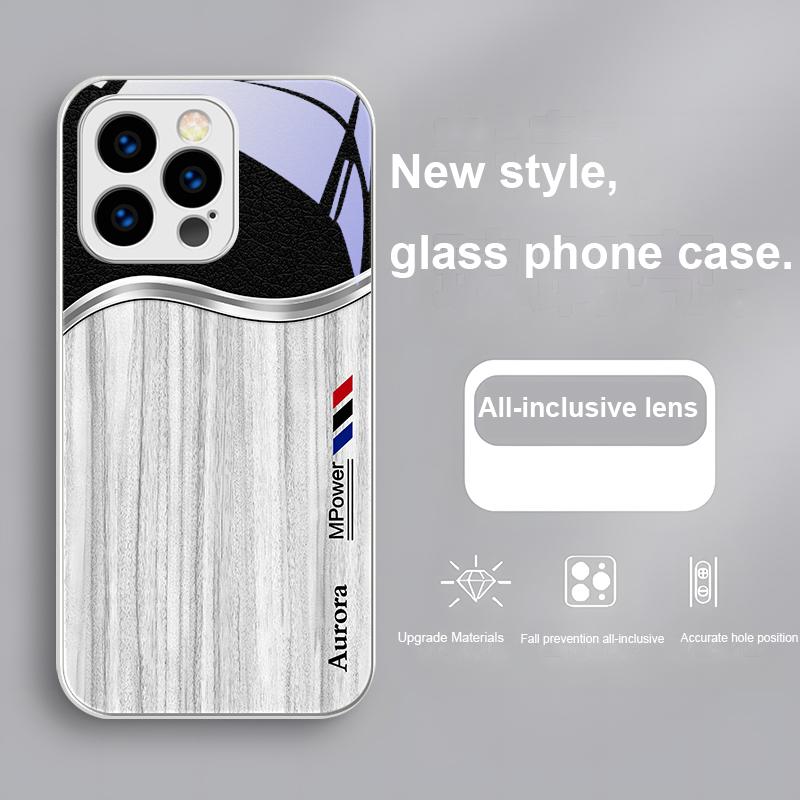 

Wood Grain Elements For IPhone 16 Pro Max 15 P Lus 14 Pro 13 12 Mini 11 P Ro M Ax X XS 7 8 Plus 2022 Tempered Glass Phone Case For iPhone 14 ProMax