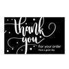 30/50Pcs Thank You for Your Order Card Black & White Cards for Supporting Business Small Shop Gift Decoration Greeting Card