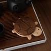 Creative Turtle Coaster Solid Wood Drink Cup Holders with Interlocking Magnets Heat Resistant Pads for Kitchen Home Decor Gift