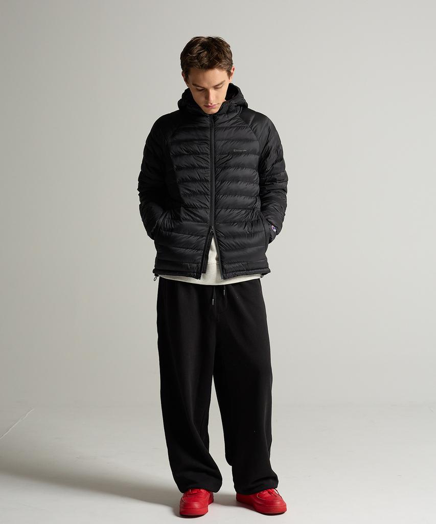 Champion C-Logo Wide Fit Sweat Jogger Pants Black