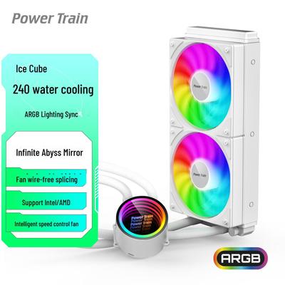 240mm Water-Cooled Multi-Platform Computer Radiator with Adjustable ARGB Fan