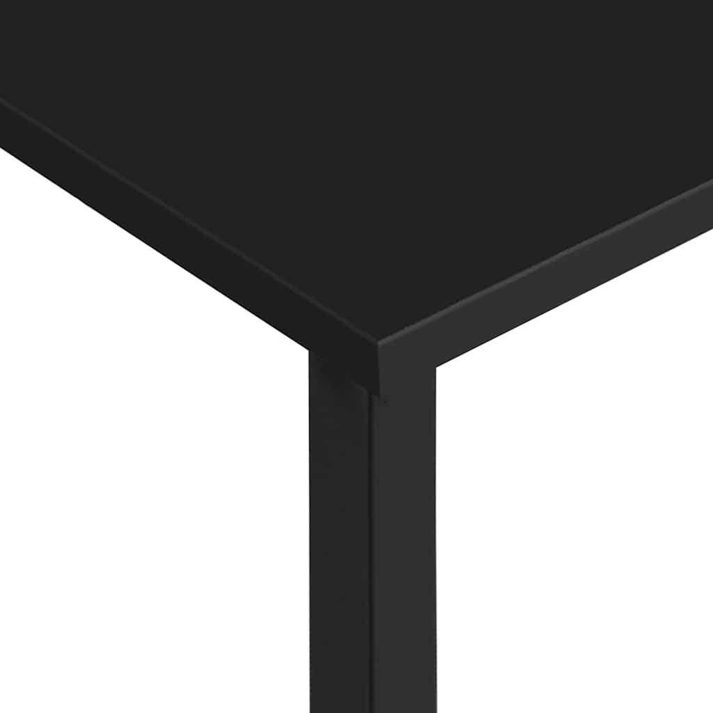 Computer Desk Black 105x50x72 Cm MDF and Metal