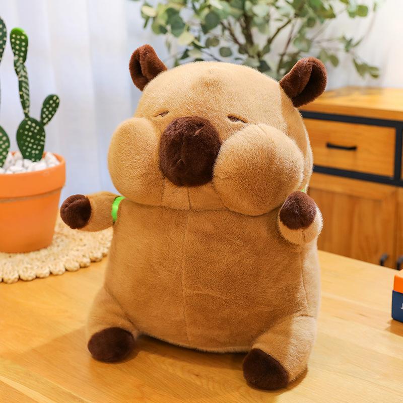 Capybara Toy Plush Turtle Backpack  Doll Childrens Birthday Gift Comfortable