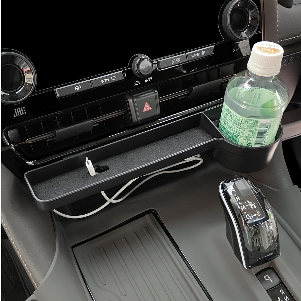 FDAIUN Car Center Console Air Additional and Cup Holder for Toyota Alphard and Vellfire 2023 Console Storage Easy ABS from Scratches and Specially