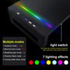 ABS RGB Monitör Standı Yükseltici Masa Desteği 3 USB3.0 Klavye Fare Saklama Rafı Ekran Rafı Şarj Kablolu Çekmeceli Telefon Tutuculu Siyah
