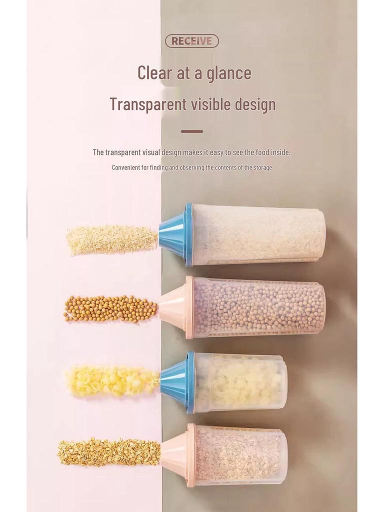 Grain & Bean Food Grade Storage Can for Oatmeal, Sugar, Flour, & Starch