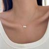 2025 Elegante Zirkonia Wassertropfen Halskette für Damen: Einfache, luxuriöse, vielseitige Schlüsselbein-Kette