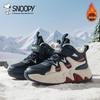 Snoopy Plush Winter Sports Shoes: Non-Slip, Velcro High-Top Running Sneakers for Kids