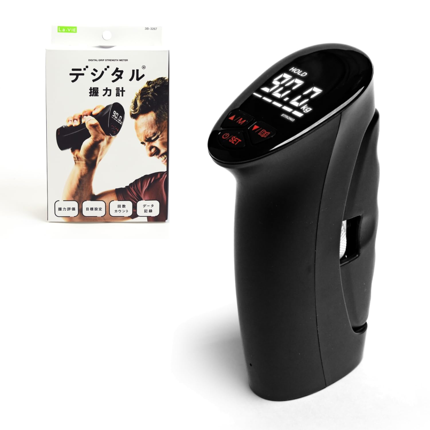 

La-VIE Digital Grip Strength Meter 3B-3267 [Genuine Manufacturer Product]