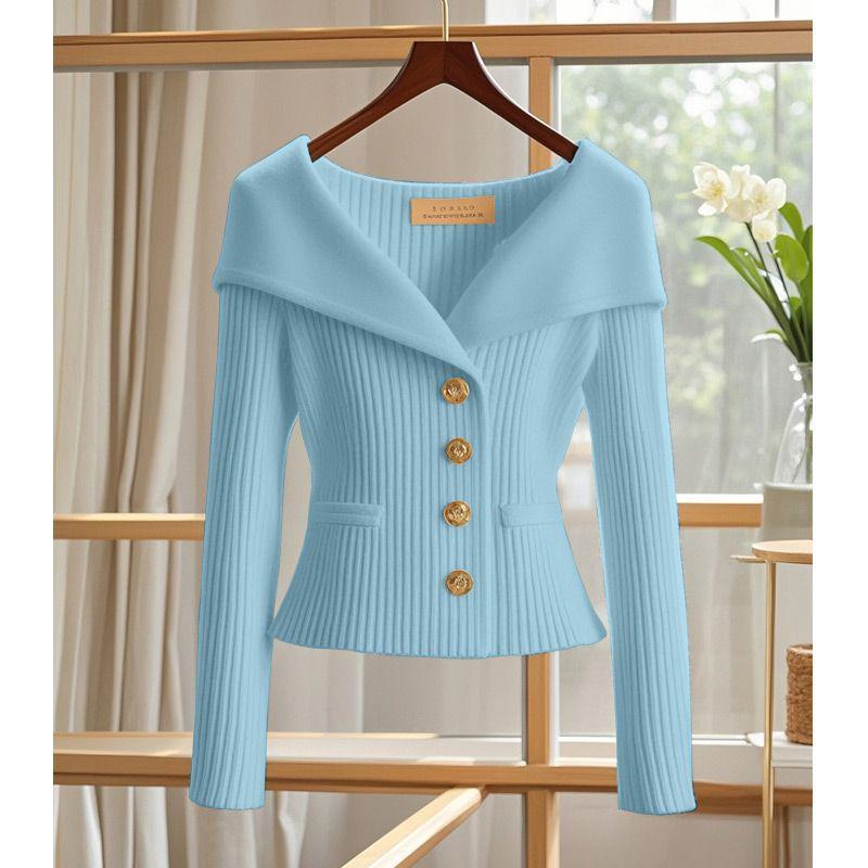 Stunning Chic Women's Slimming Knit Sweater - Unique Spring/Autumn 2025
