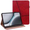 For OnePlus Pad 2/Pad Pro Case Line Imprinted PU Leather Card Holder Tablet Stand Cover