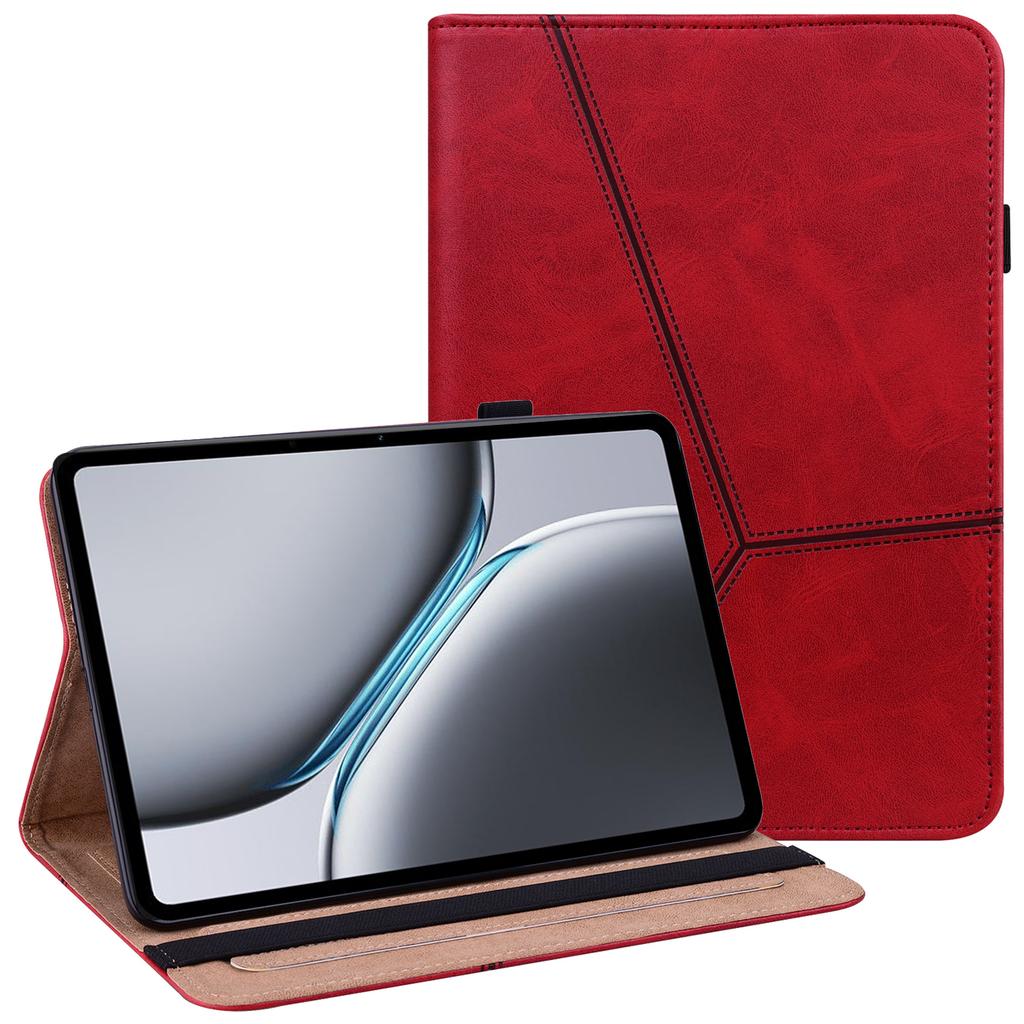 For OnePlus Pad 2/Pad Pro Case Line Imprinted PU Leather Card Holder Tablet Stand Cover
