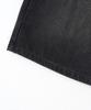 Descheuis Everyday Single-Pleat Carpenter Bermuda Denim Pants Black (Type A)
