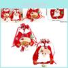 Charming Santa Claus Gift Bag For Christmas Festive Parties And Decorations