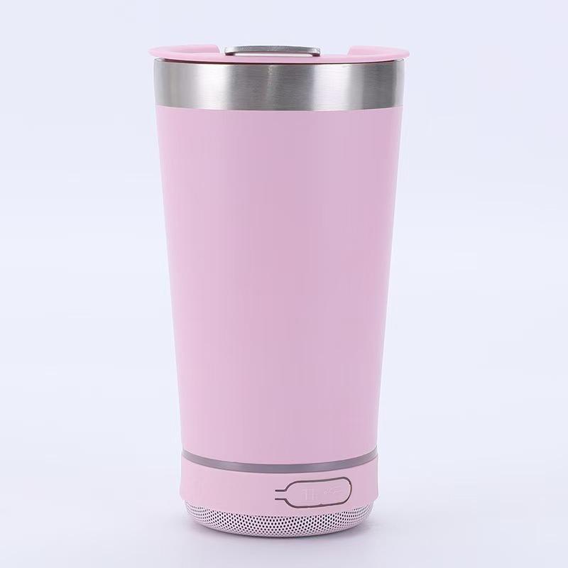 16oz Smart Bluetooth Speaker Car Portable Car Cup Creative Bottle Opener Stainless Steel Thermos Cup