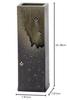 Shigaraki Ware Hechimon Flower Vase, Large, Vertical, Black and Green, with a Small Vidro Pattern, Suitable for Buddhist Altars, Ceramic, MR-1-2529