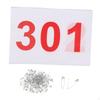 100 Pack Lightweight Numbered Race Bibs for Sports, Reliable Athletes,