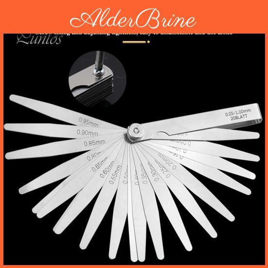 Set Gauge Design Feeler Foldable Easy Identification Multifunctional Polished Stainless Steel Thickness Gauge Measuring Tools