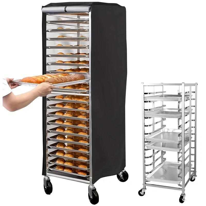 Kommerzielles Brotbackblech-Regalabdeckung, Passend für mehrstöckige Regale, Staubdichter Langlebiger Schutz (Nur Abdeckung)