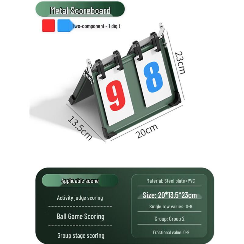 WEZHO Multi-Sport 2-Digit Flip Scoreboard
