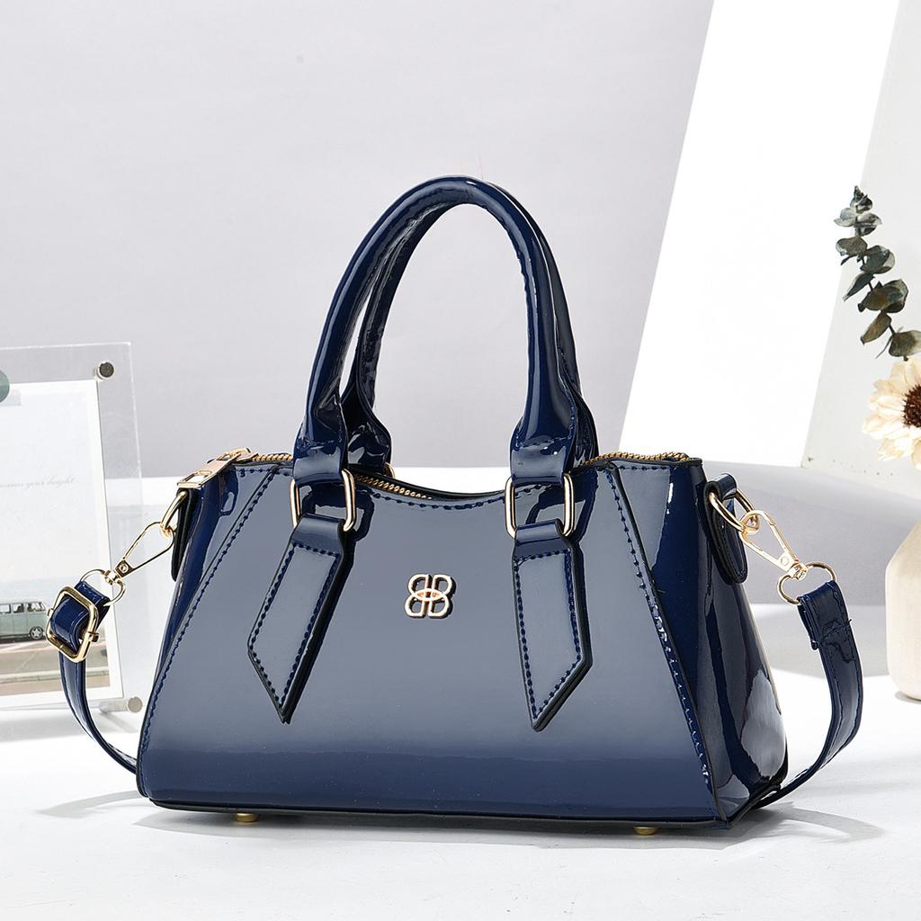 Bright Leather Ladies Top-Handle Bags For Women Handbags Tote Shoulder Crossbody Purse Female Luxury Designer