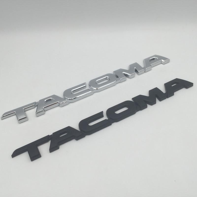 1pcs 3D ABS forTACOMA Car Letter Fender Side Emblem Rear Tail Trunk Decals Badge Sticker Decal Styling Auto Accessories