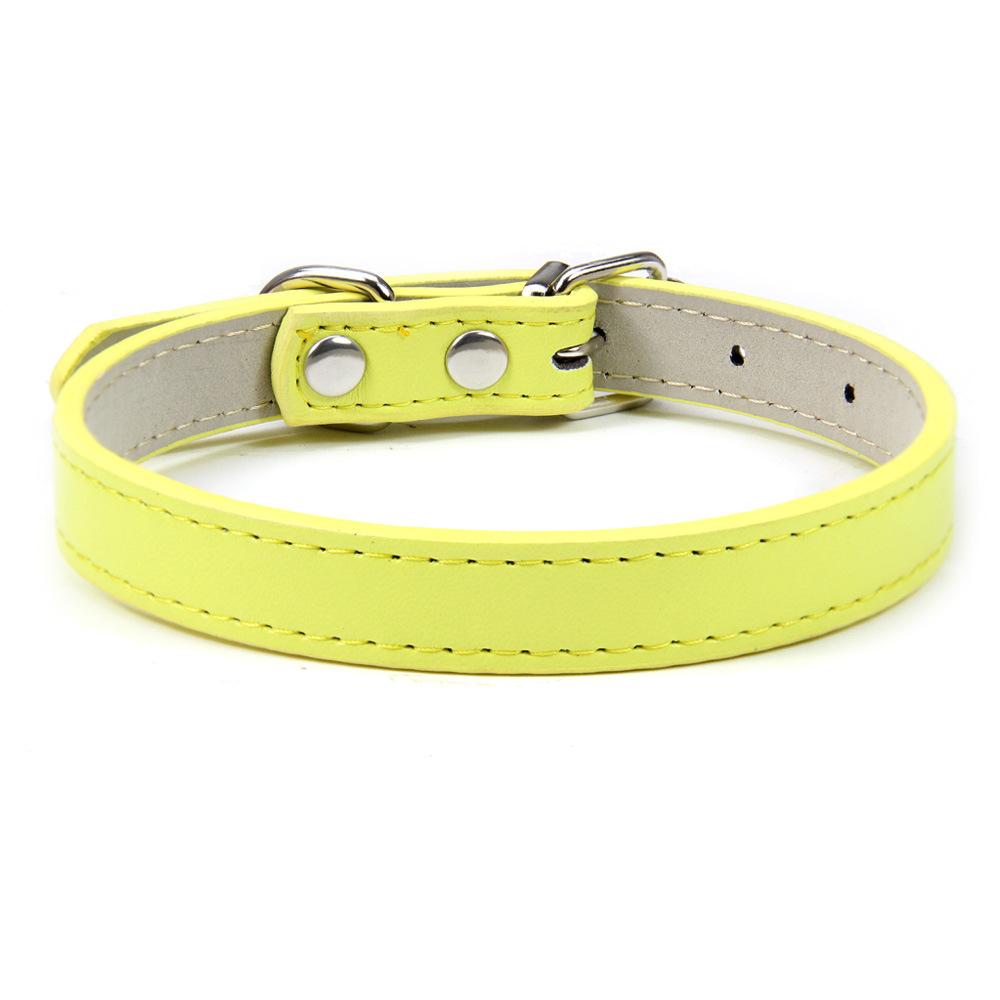 Strictly selected PU leather collar small and medium dog collar 2024 pet collar accessories cat collar