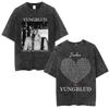 Yungblud IDOLS Album Tour  T Shirts Men Women Clothing Washed Vintage Short Sleeve Tshirts Oversized Casual Cotton Tshirt