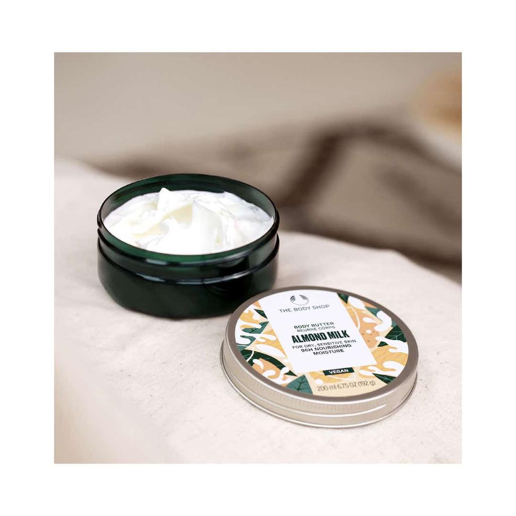 The Body Shop Almond Milk Vegan Body Yogurt 200ml Moisturizing Cream for Sensitive Skin
