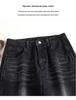 Women's High Waist Velvet Straight Leg Jeans - 2025 Trendy Narrow-Wide Pants for Autumn & Winter