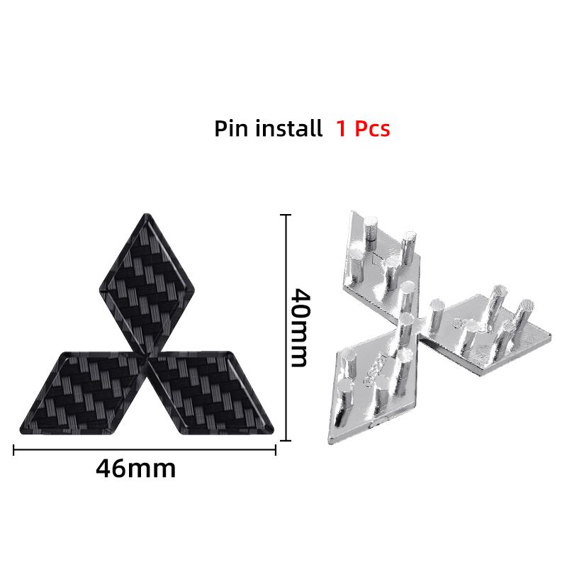 ABS Car Inner Steering Wheel Center Sticker Badge For Mitsubishi Asx Outlander Xl 3 Lancer Pajero 4 L200 Galant Lancer 10 9 X EX