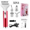 5 In 1 Electric Hair Remover USB Rechargeable Lady Shaver Nose Hair Trimmer Eyebrow Shaper Leg Armpit Bikini Trimmer Women Epilator