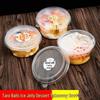 Huabaisen Disposable Fruit Salad Bowls Set