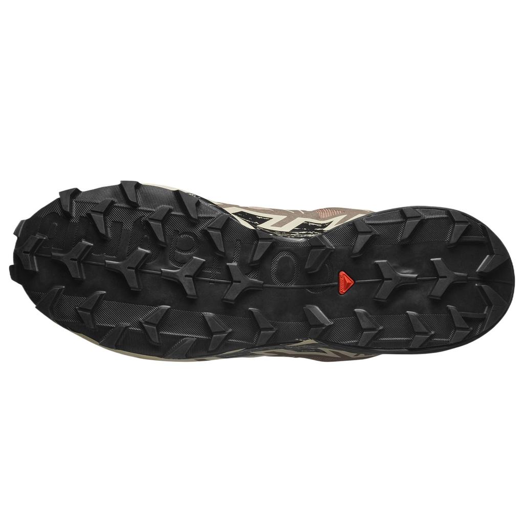 SALOMON Speedcross 6 Comfortable Fashionable Simple Low-Top Running Shoes Men Running Shoes Pink Brown 478110