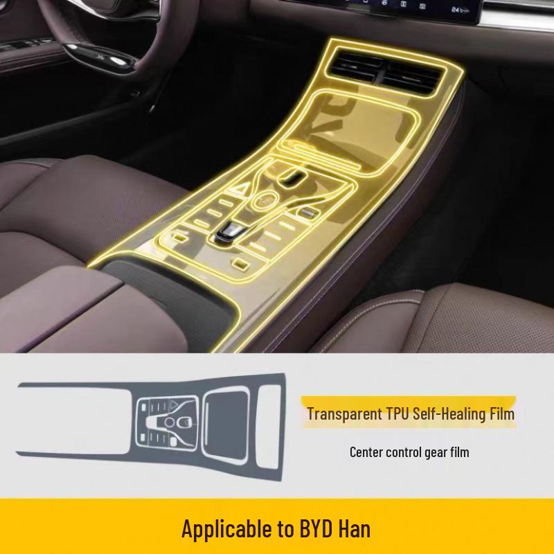 BYD Han DMI EV Interior Film Screen Protector & Dashboard Sticker - Transparent