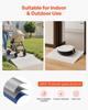Door Threshold Ramp, 138 mm Rise, Aluminum Alloy Threshold Ramp Rated 363 kg Load Capacity, Handicap Ramps for Home Steps for Wheelchair, Scooters,